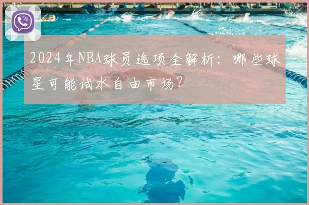 2024年NBA球员选项全解析：哪些球星可能试水自由市场？