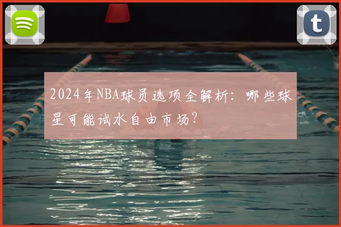 2024年NBA球员选项全解析：哪些球星可能试水自由市场？